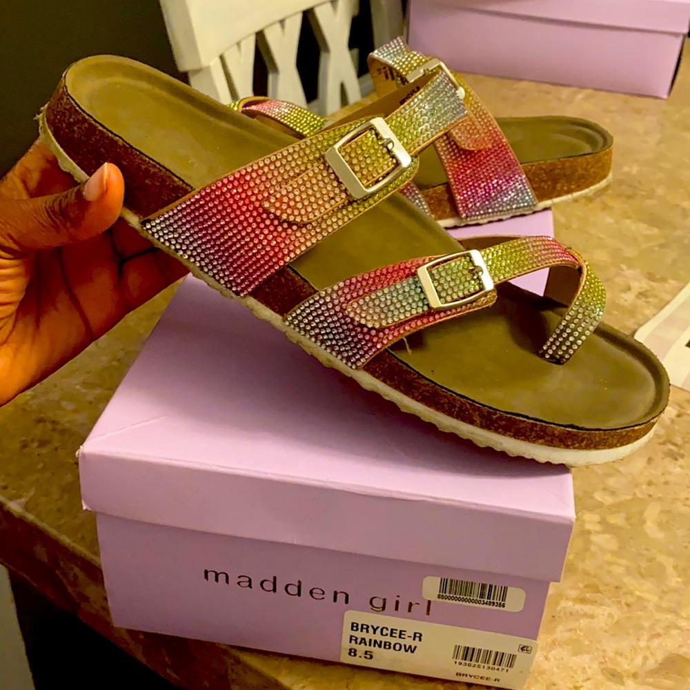 Madden girl rainbow sandals